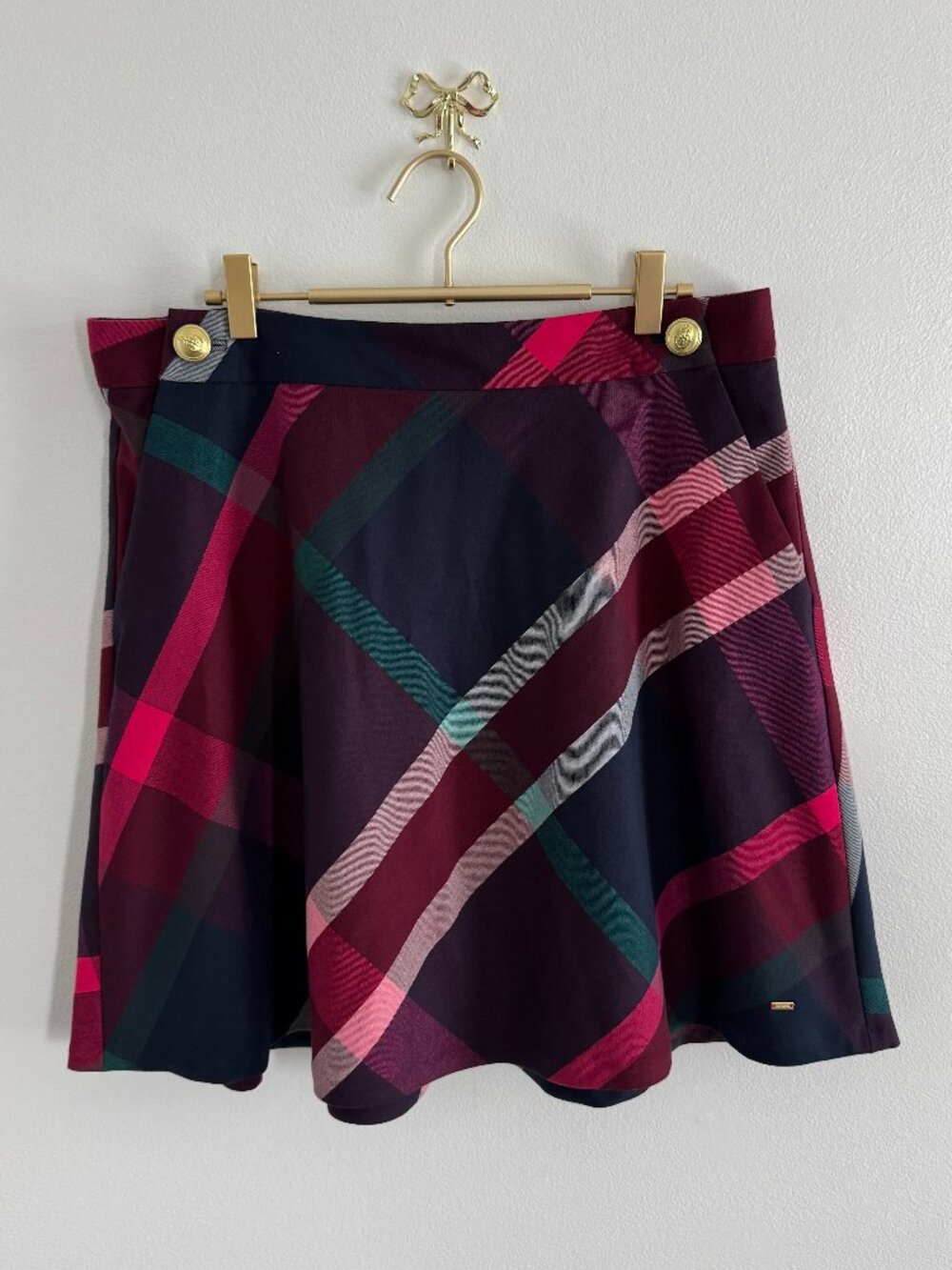 NWT Tommy Hilfiger A-line Plaid Skirt |  Size 12